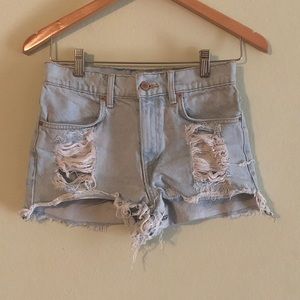 Brandy Melville cheeky denim shorts